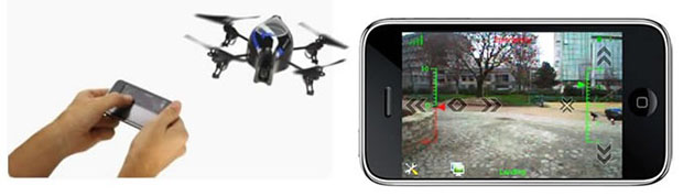 Aerial Photography with iPhone Controlled Quadricopter parrotheader