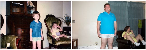 Duplicating Photos of Younger Days youngnowexample