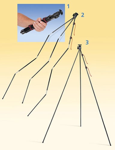 Collapsible Tent Pole Tripod by Tamrac zipshot