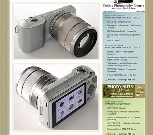 sonynex3 Sony NEX 3 Photos and Specs Leaked sonynex3