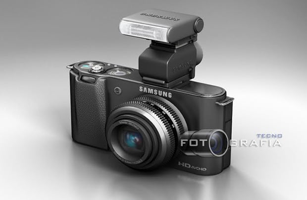samevil1 Samsung EVIL Concept with Stackable Hot Shoe Accessories samevil1