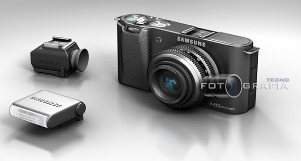 samevil3 Samsung EVIL Concept with Stackable Hot Shoe Accessories samevil3