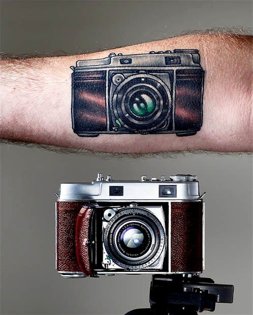 camera tattoo. of awesome camera tattoos