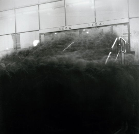 Gloomy Crowds Captured as Shadows After Soviet Union Collapse cos5