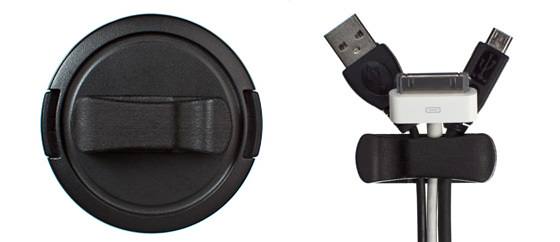 The Nice Clip: A Universal Lens Cap Clip That Doubles as a Cord Catcher clip mini