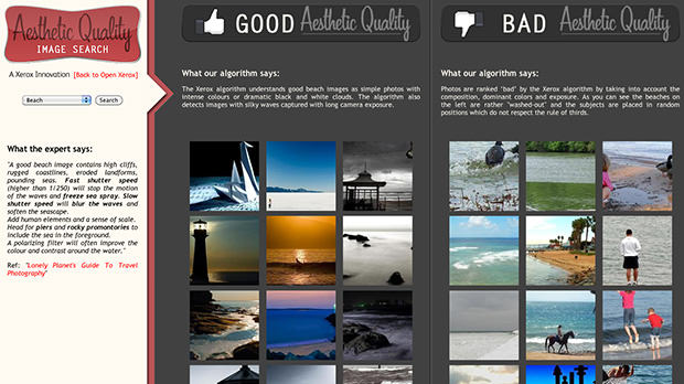 Xerox Working on Algorithm That Can Judge the Aesthetics of Photos aesthetic mini