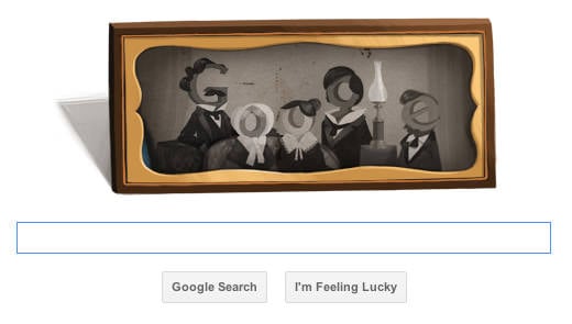 Google Doodle Honors Louis Daguerre, Father of Photography doodle mini