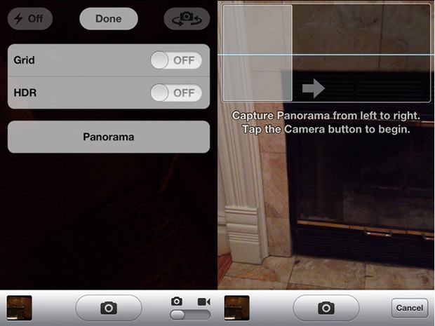 Secret Panorama Feature Found in iOS 5 pano mini