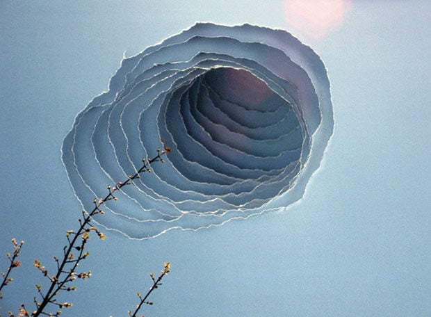 Abstract Images Created by Tearing and Layering Photographs torn3 mini