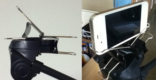 binder_mini Make a DIY Tripod Mount for Your Phone Using Binder Clips binder mini