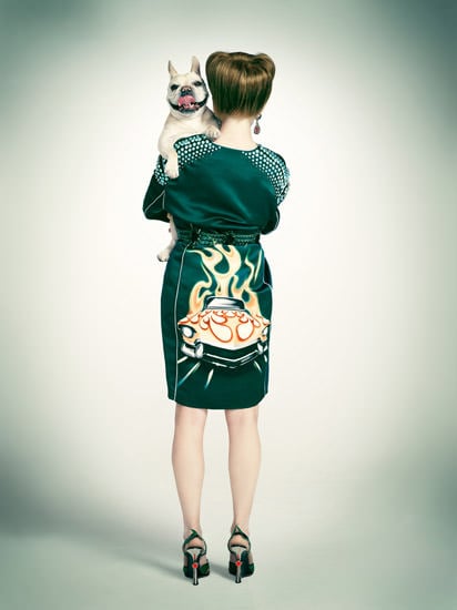 Fashion Photos with Dogs Peering Over Shoulders dog2 mini
