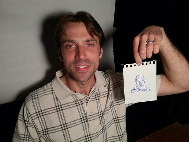 Self Portrait Machine Turns Your Hand Into a Photo Printer sketch2 mini