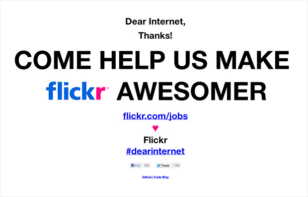 flickrresponse Flickr Responds to Dear Marissa Mayer flickrresponse