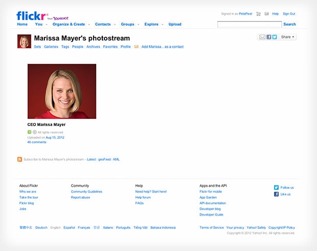 marissamayerflickr_mini New Yahoo CEO Marissa Mayer Now on Flickr, Reportedly Doubles Team marissamayerflickr mini