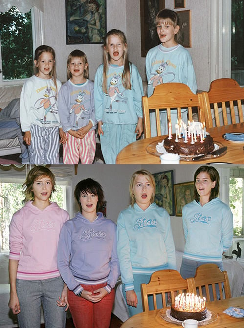 Four Sisters Recreate Childhood Photos Taken Decades Ago Read