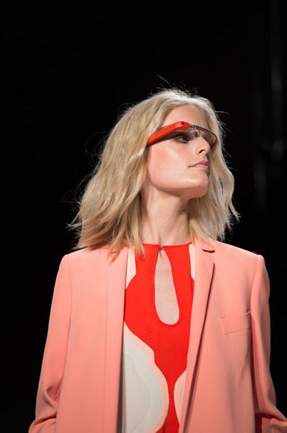Google Glass Camera Glasses Used by Runway Models as a Fashion Accessory fashion0