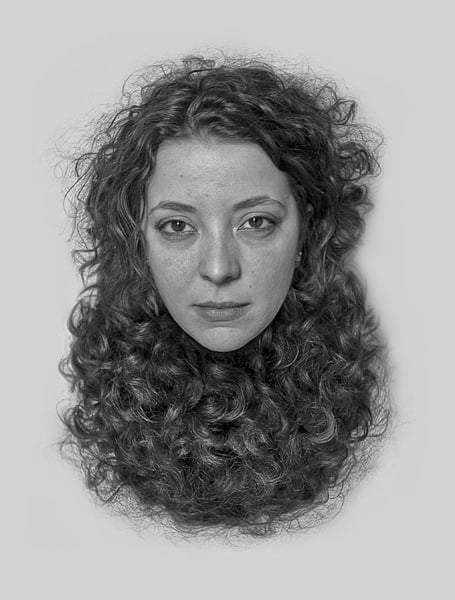 Bizarre Portraits of People With the Back of Their Heads as Beards 