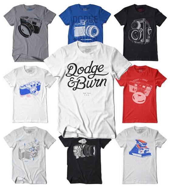 dodgeburn Win $500 Worth of Photography Inspired T Shirts from Dodge & Burn dodgeburn