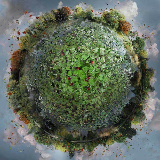 Jaw Dropping Little Planet Photos That Span the Four Seasons ghent lillies