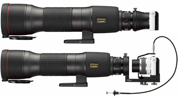 Nikon Announces a 1 Series Digiscoping Adapter for Using Telescopes as Lenses attached