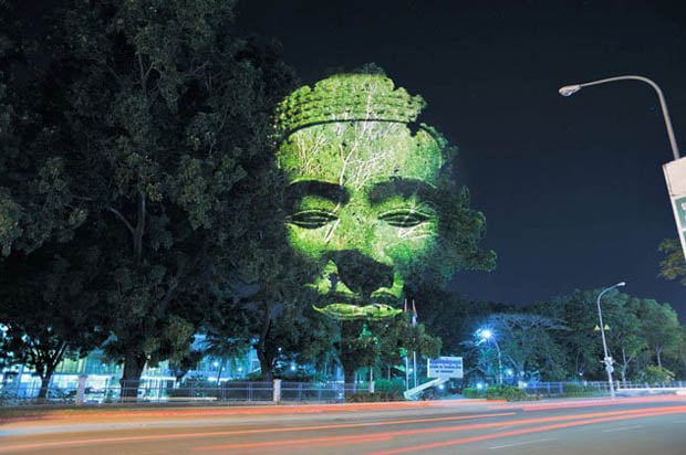 Photos of Faces Projected Onto Trees cambodiatrees 6