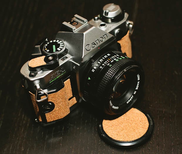 Give Your Camera a DIY Cork Covering for Extra Grip and a Unique Style cork3