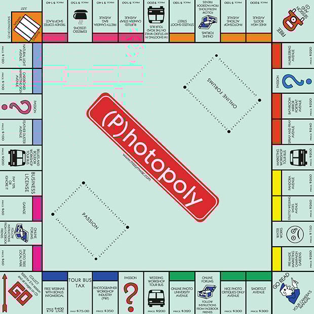 photopoly Humor: What if Monopoly Were Designed With Photographers in Mind? photopoly