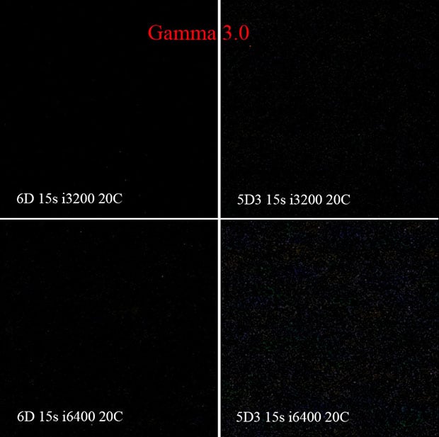 Canon 6D and 5DMk3 Noise Comparison for High ISO Long Exposures 15s