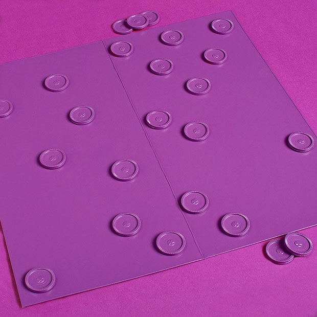 Photographs of Childrens Games Turned Into Single Color Sculptures checkers