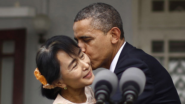 Photographing the President Overseas: A Giant Chaotic Moving Game of Chess obamamyanmar