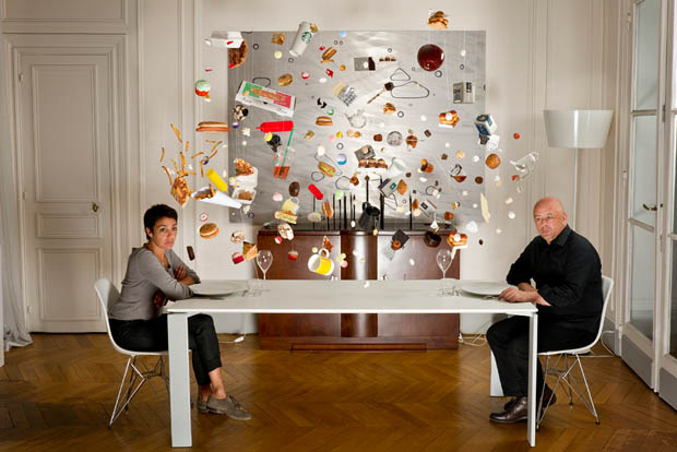 Quirky Portraits of People Surrounded by Swarms of Hanging Objects cerisedoucede 10