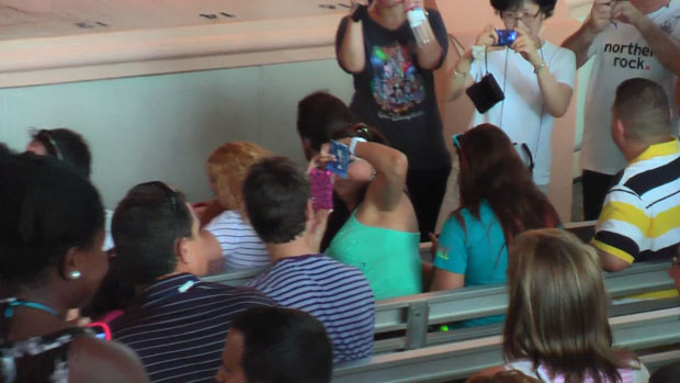People Becoming Paparazzi Photogs in the Presence of Celebrities cruise