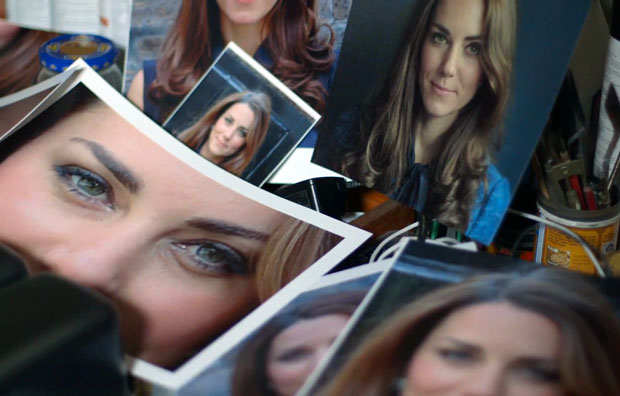 Artist: Criticized Photo Based Painting of Kate Doesnt Photograph Well kateofficialportrait 3
