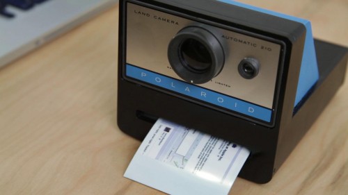 Polaroid-Shaped Printer Encourages You to Photograph Your Online Adventures