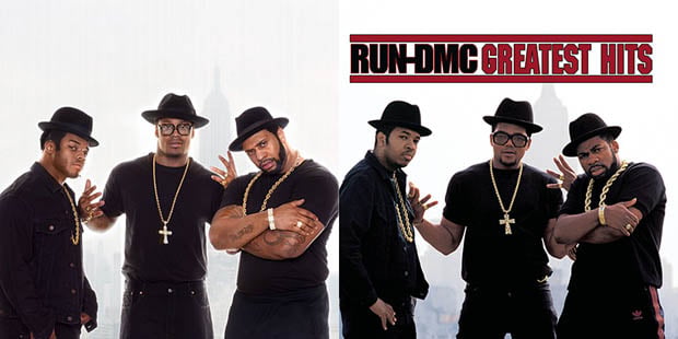 Famous Album Cover Photos Recreated with Famous Athletes NFL run dmc 2 side by side