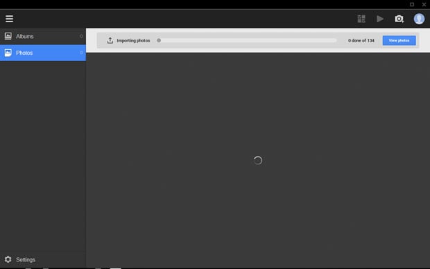 Importing photographs from a memory card