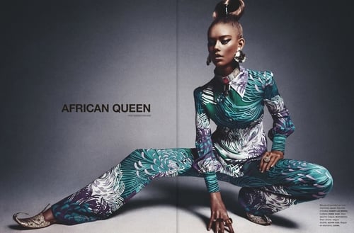 Fashion Mag Uses Photos of White Model to Illustrate âAfrican Queen ...