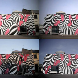 Animated GIFs Created with Photographs of Large-Scale Street Art