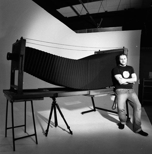 This Handmade 20x24 Inch View Camera Has Eight Foot Bellows This Handmade 20x24 Inch View Camera Has Eight Foot Bellows largestview