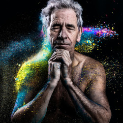 BTS: Shooting Portraits of Models Being Hit with Colorful Powder