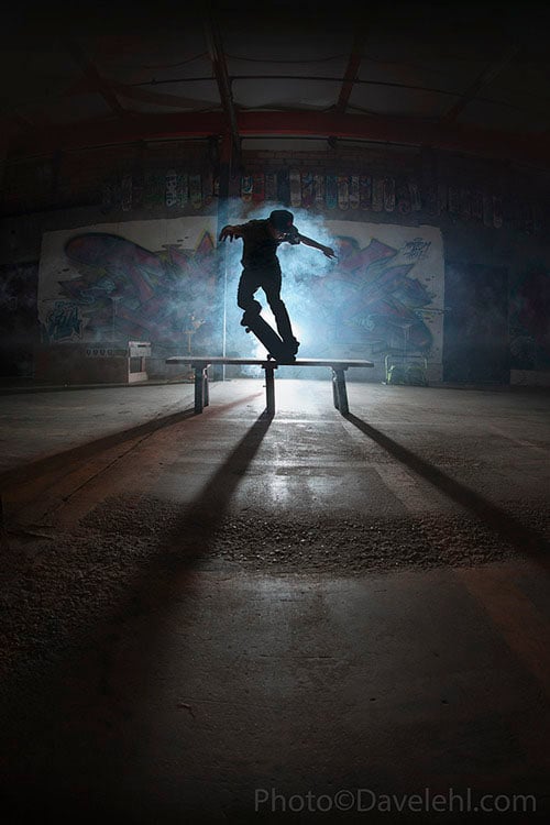 Using Fireworks to Create Action Packed Skateboarding Photographs skate2