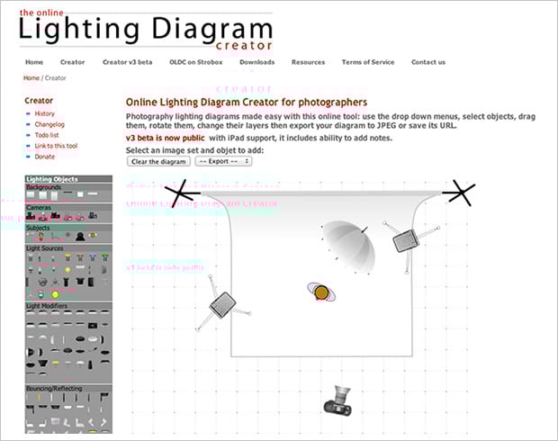 Lighting Diagram Creator Lets You Easily Save and Share Your Light Setups Online Lighting Diagram Creator Lets You Easily Save and Share Your Light Setups Online lightdiagram1