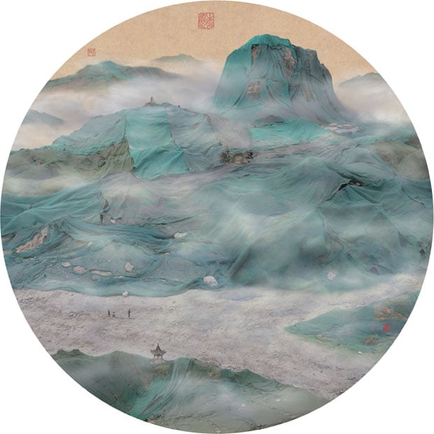 Photos of Trash Heaps Made to Look Like Chinese Landscape Paintings trashpaintings 5