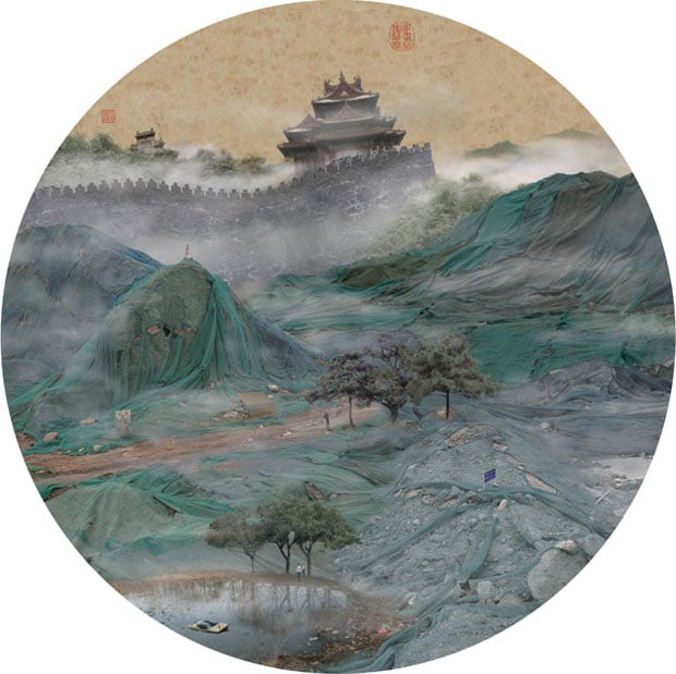 Photos of Trash Heaps Made to Look Like Chinese Landscape Paintings trashpaintings 6