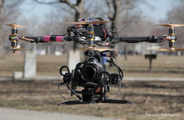 The Canon 1D C being flown on Jacob's rig. He is the first person to fly the 1D C in this type of configuration. What an amazing way to put 4K to work.